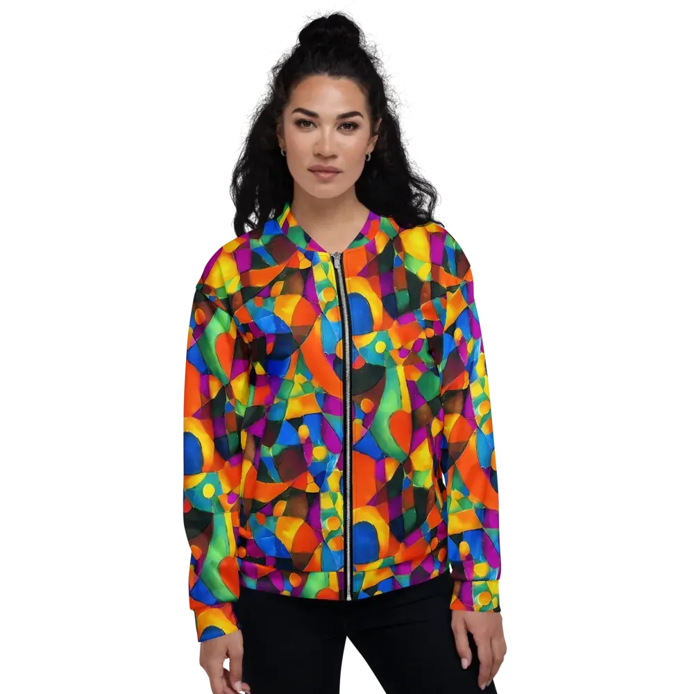 Galactic Jigsaw on Bomber Jacket — Front