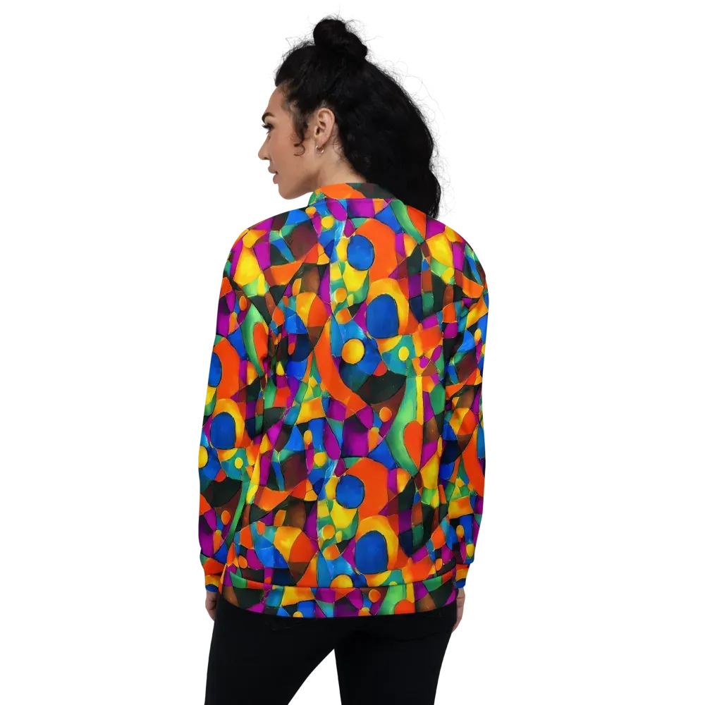 Galactic Jigsaw on Bomber Jacket — Back