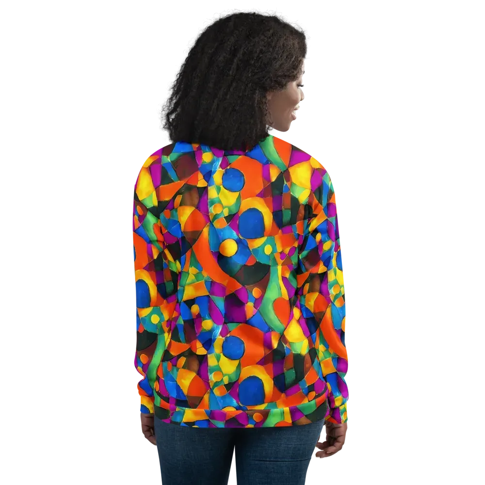 Galactic Jigsaw on Bomber Jacket — Back