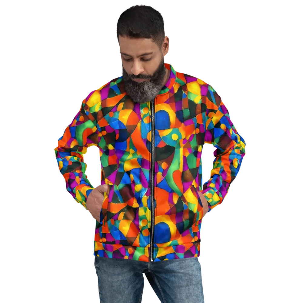 Galactic Jigsaw on Bomber Jacket — Front