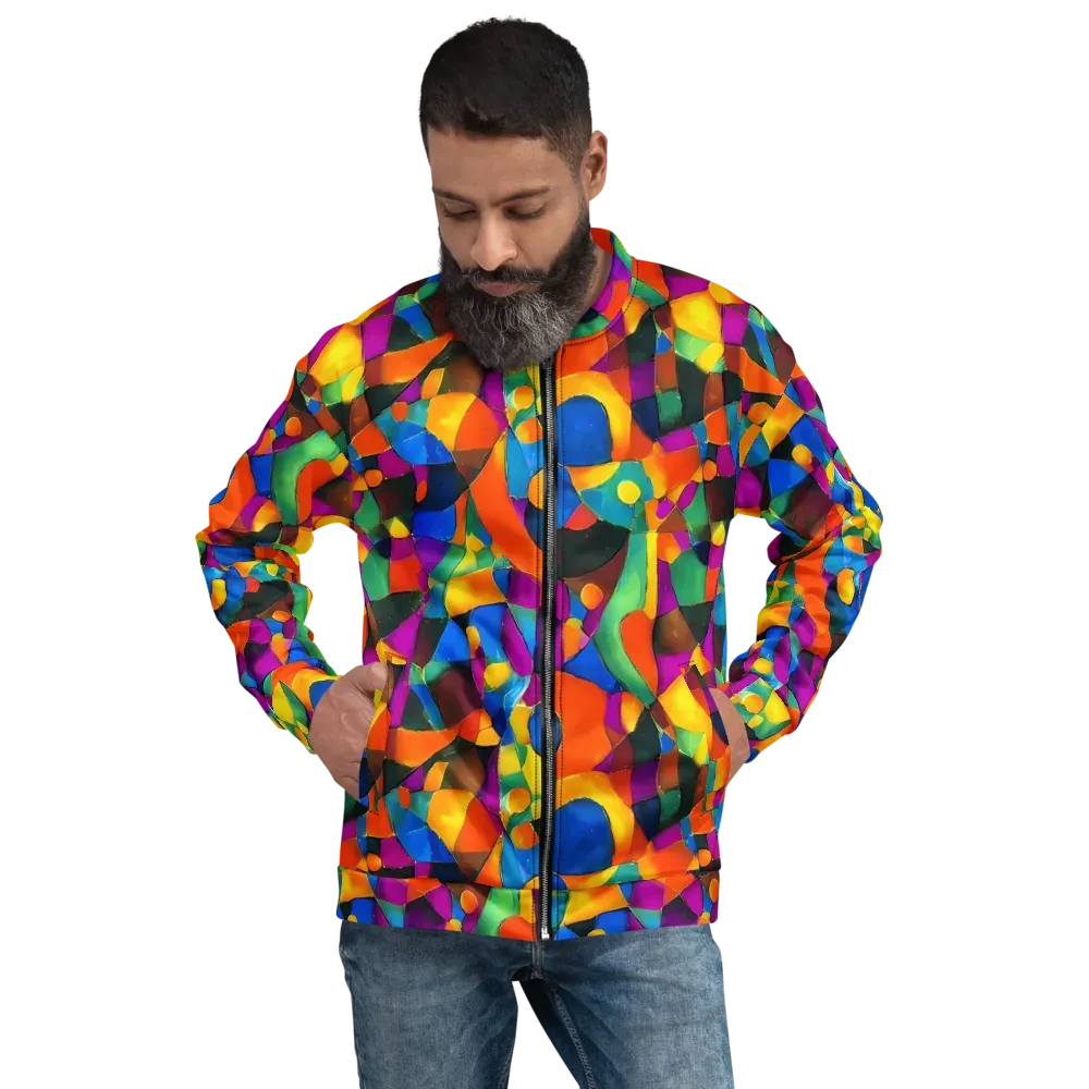 Galactic Jigsaw on Bomber Jacket — Front