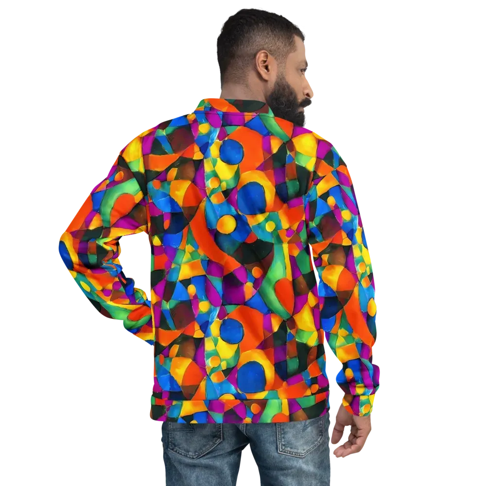 Galactic Jigsaw on Bomber Jacket — Back