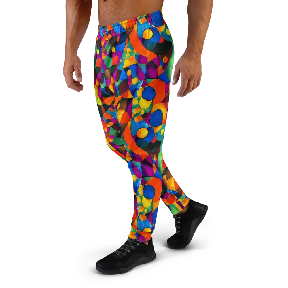 Galactic Jigsaw on Men's Joggers — Left