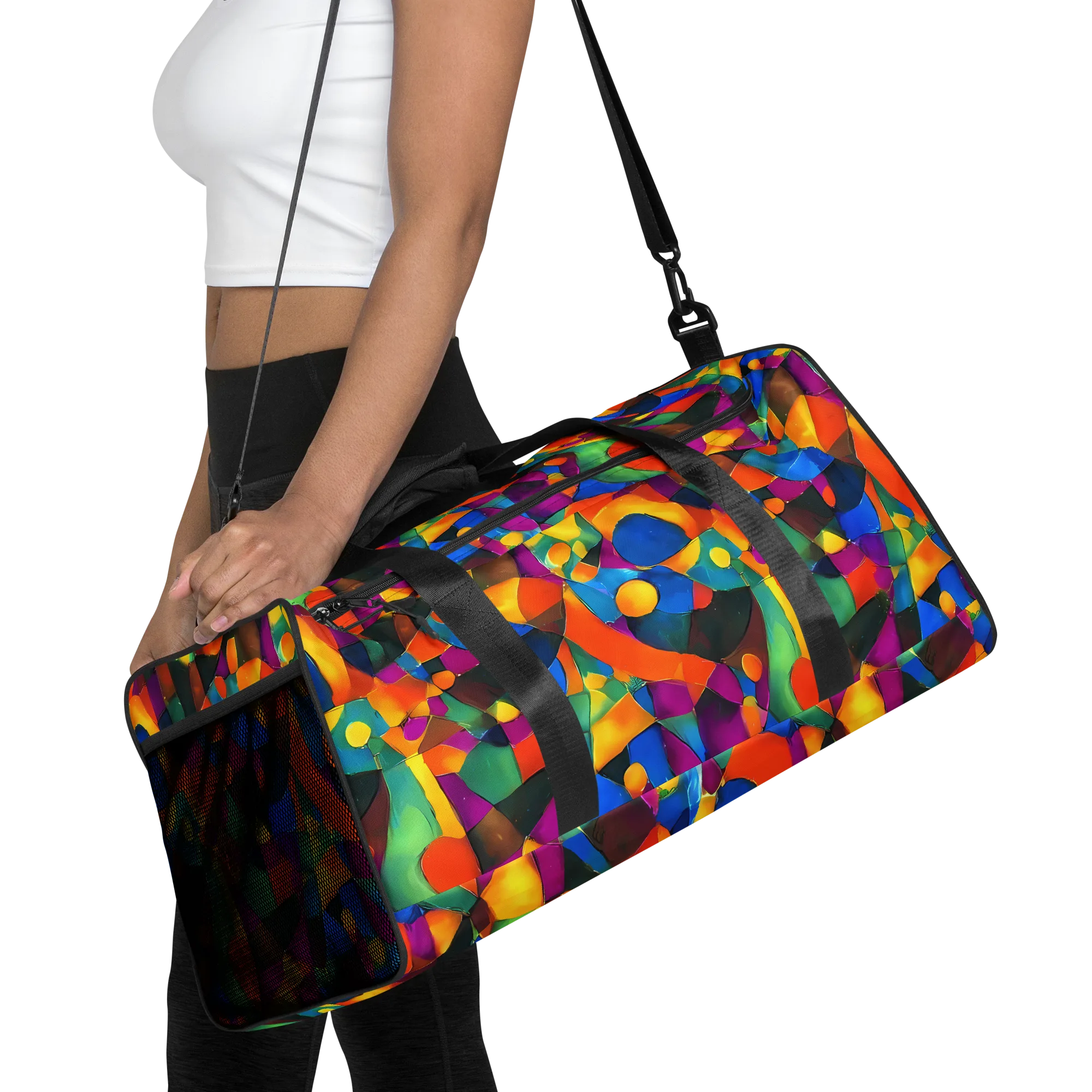 Galactic Jigsaw on Duffle Bag — Front