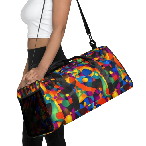 Galactic Jigsaw on a Duffle Bag