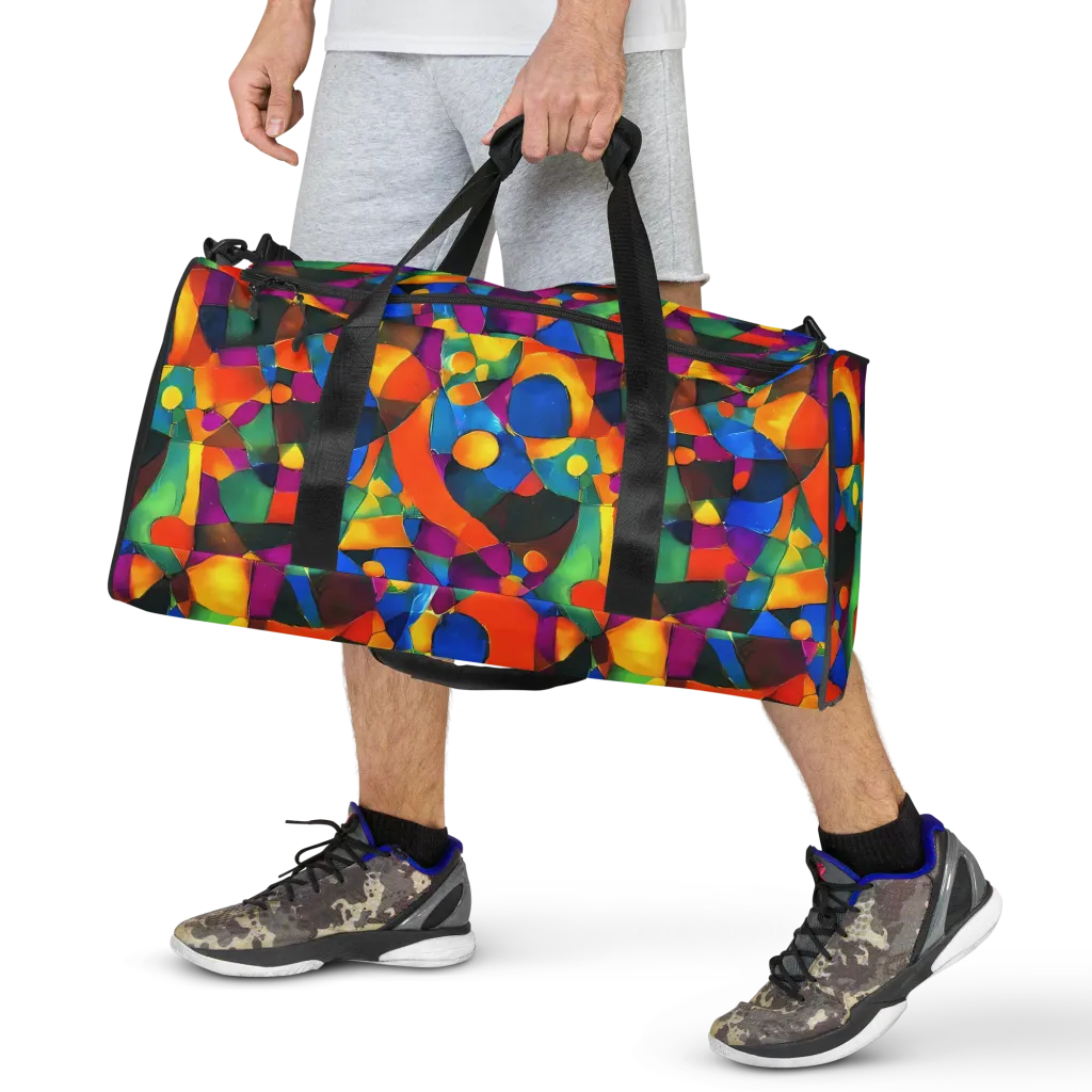 Galactic Jigsaw on Duffle Bag — Front