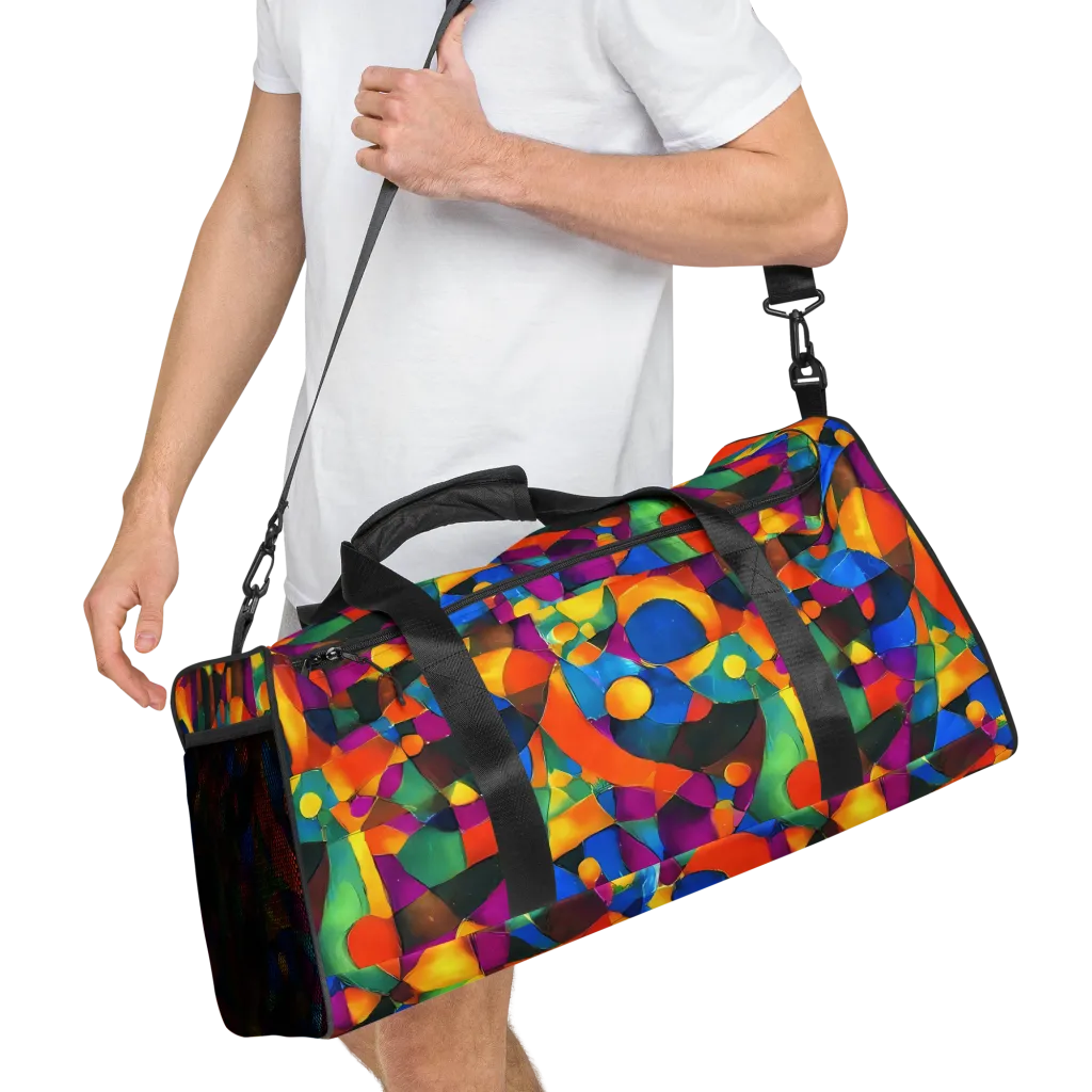 Galactic Jigsaw on Duffle Bag — Right Front