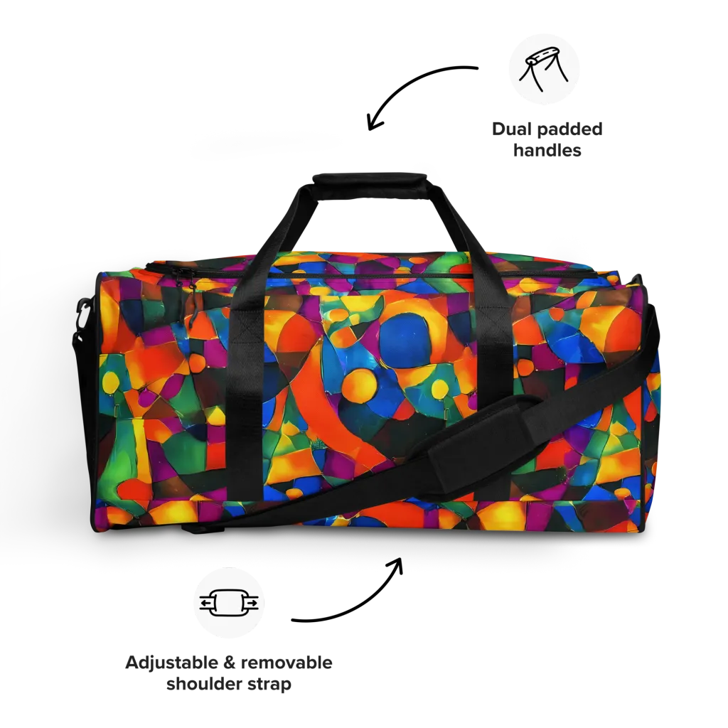 Galactic Jigsaw on Duffle Bag — Front