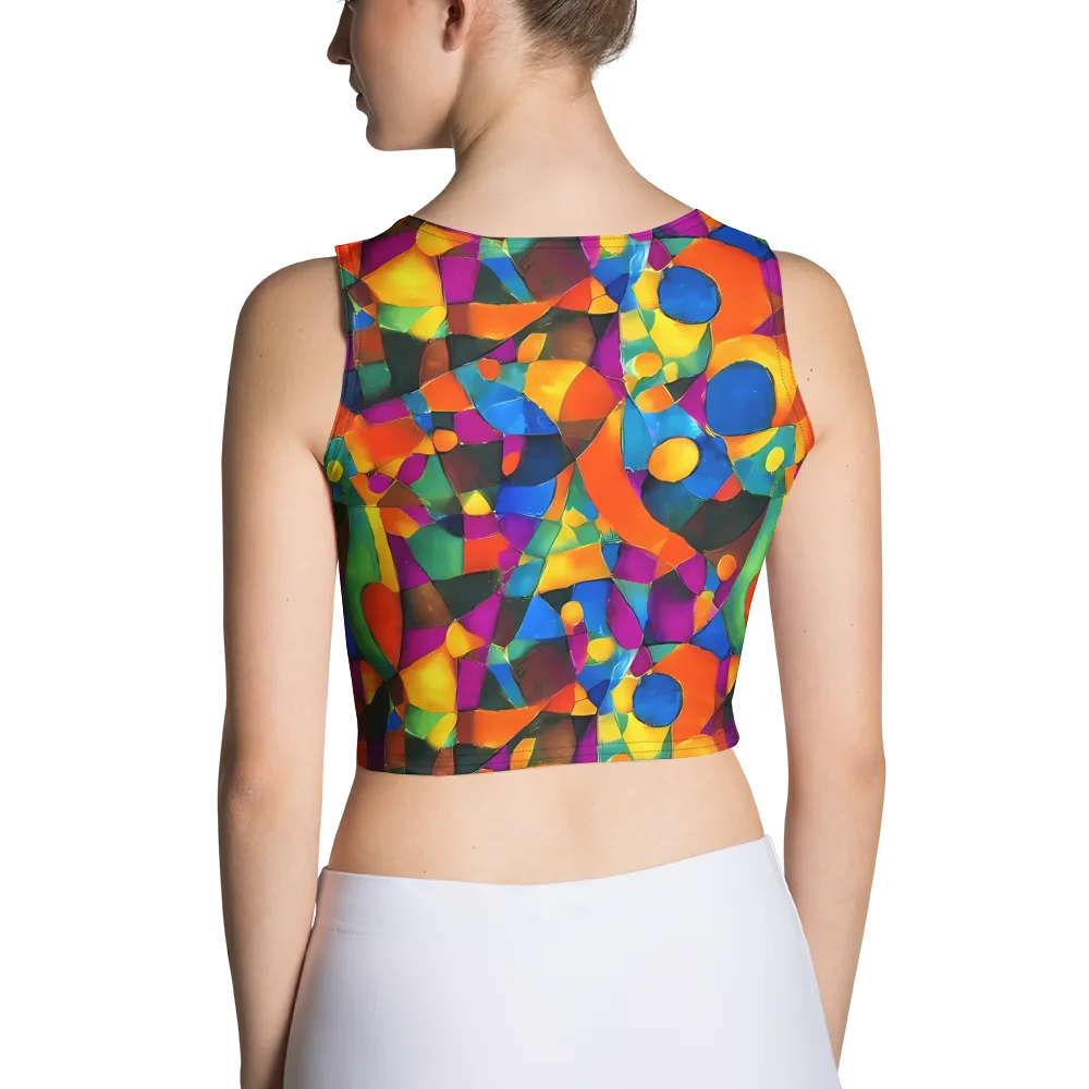 Galactic Jigsaw on Crop Top — Back