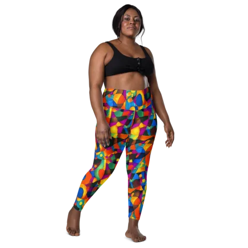 Galactic Jigsaw on a Leggings with Pockets