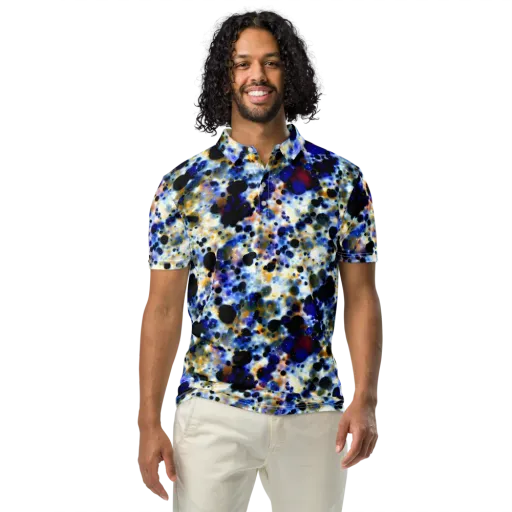 Tarbell Haze on a Men's Slim Fit Polo Shirt