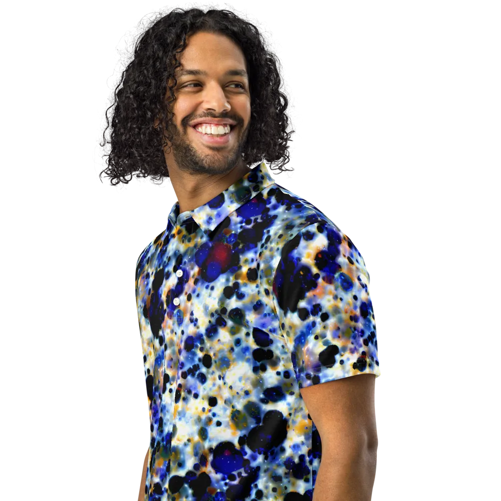 Tarbell Haze on Men's Slim Fit Polo Shirt — Left Front