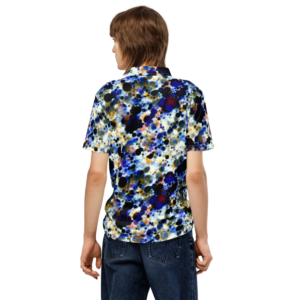 Tarbell Haze on Men's Slim Fit Polo Shirt — Back