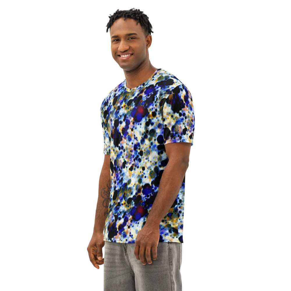 Tarbell Haze on Men's Cotton Crew Neck T-Shirt — Left Front