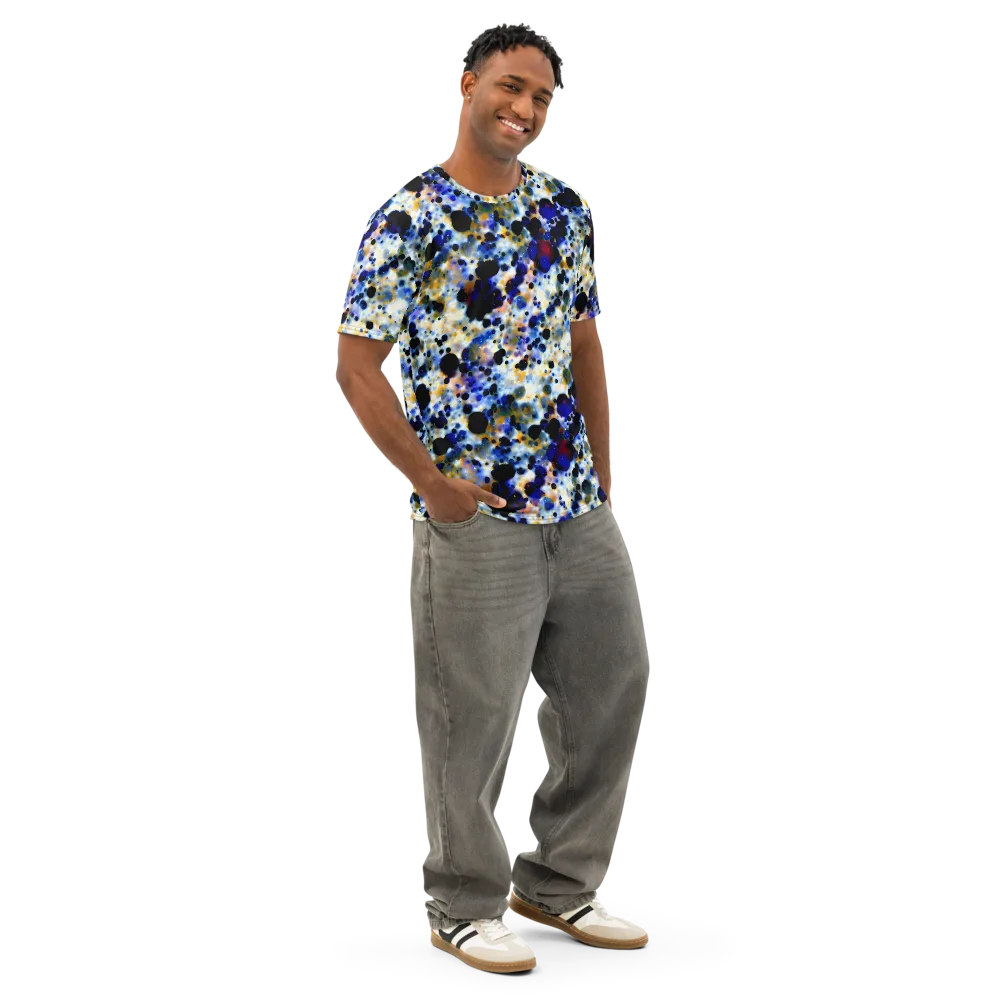 Tarbell Haze on Men's Cotton Crew Neck T-Shirt — Right Front