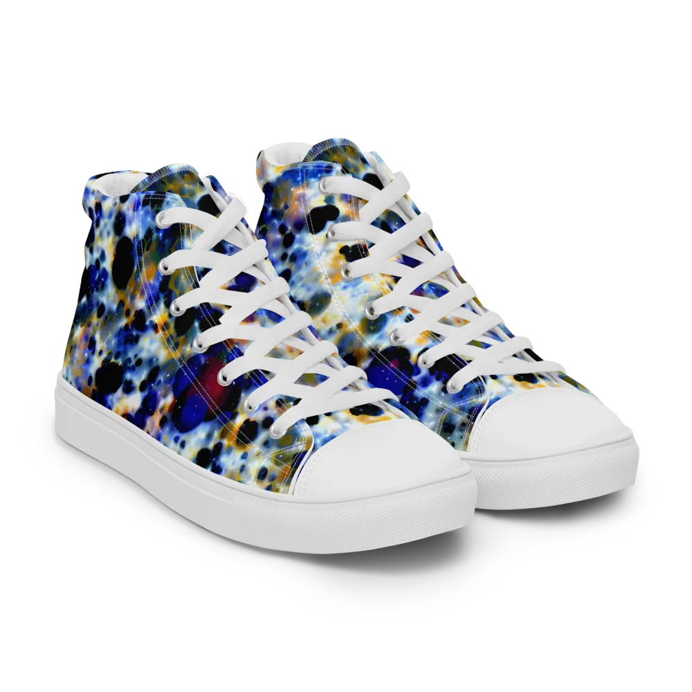 Tarbell Haze on Men's High Top Canvas Shoes — Right Front