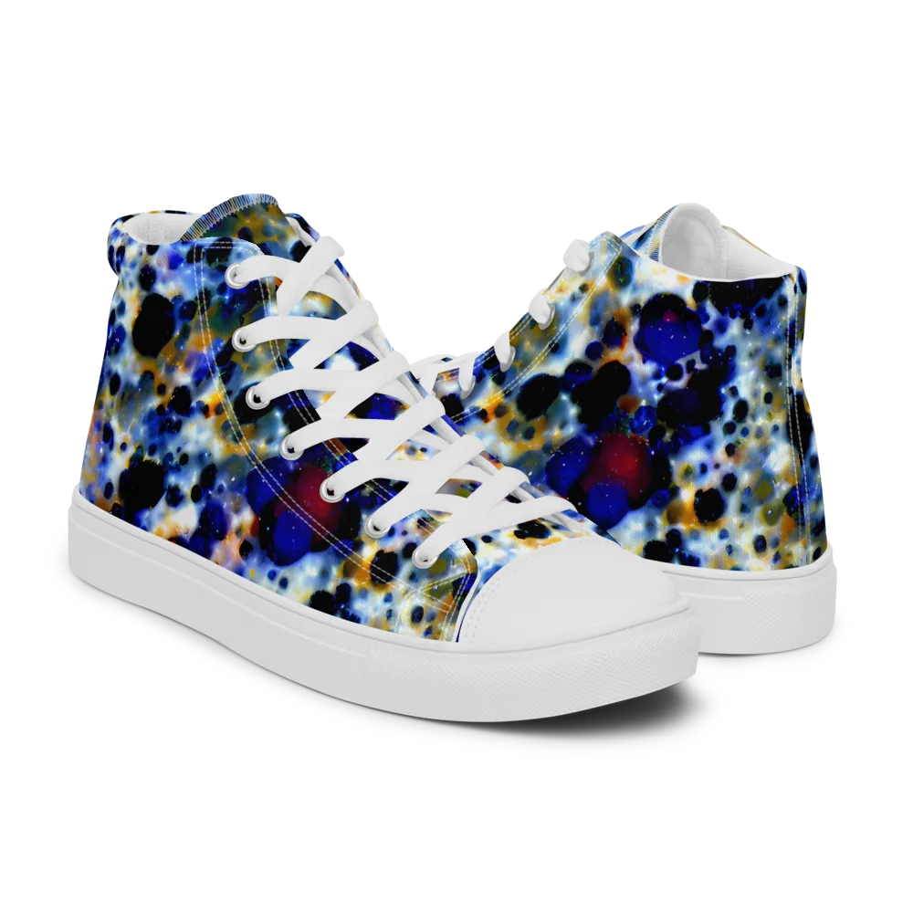 Tarbell Haze on Men's High Top Canvas Shoes — Right