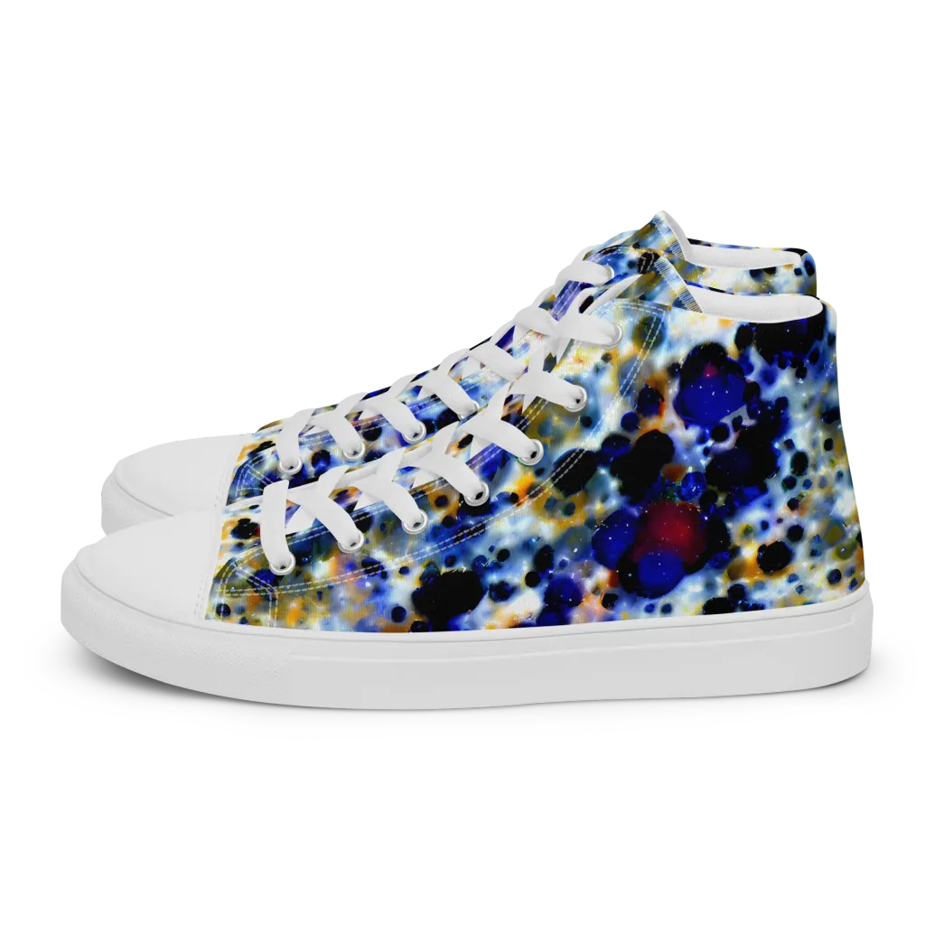 Tarbell Haze on Women's High Top Canvas Shoes — Left