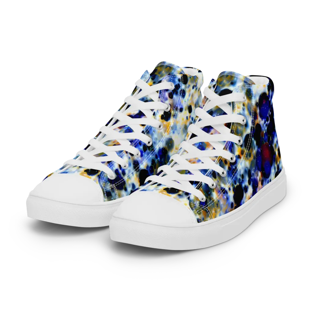 Tarbell Haze on Women's High Top Canvas Shoes — Left Front