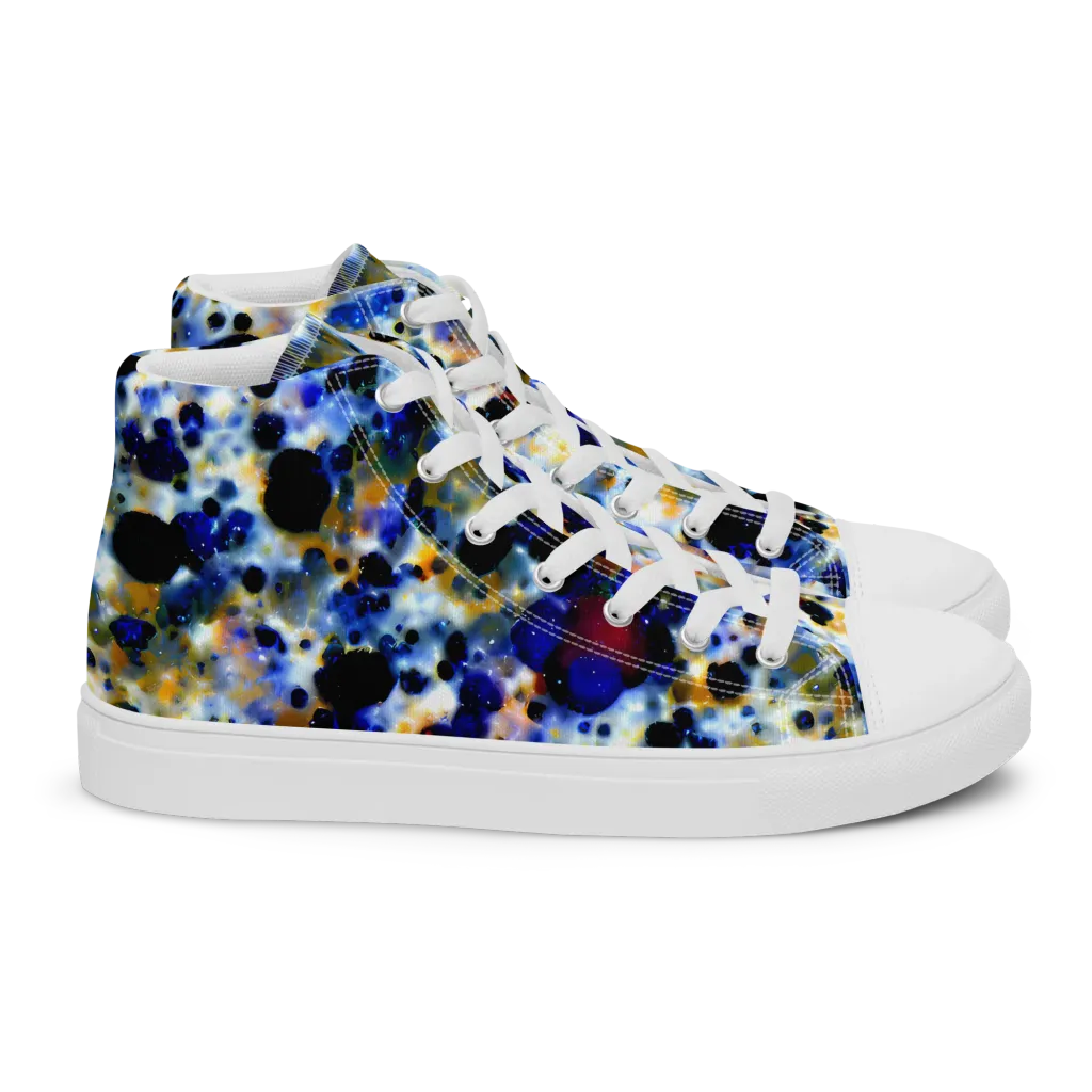 Tarbell Haze on Women's High Top Canvas Shoes — Right