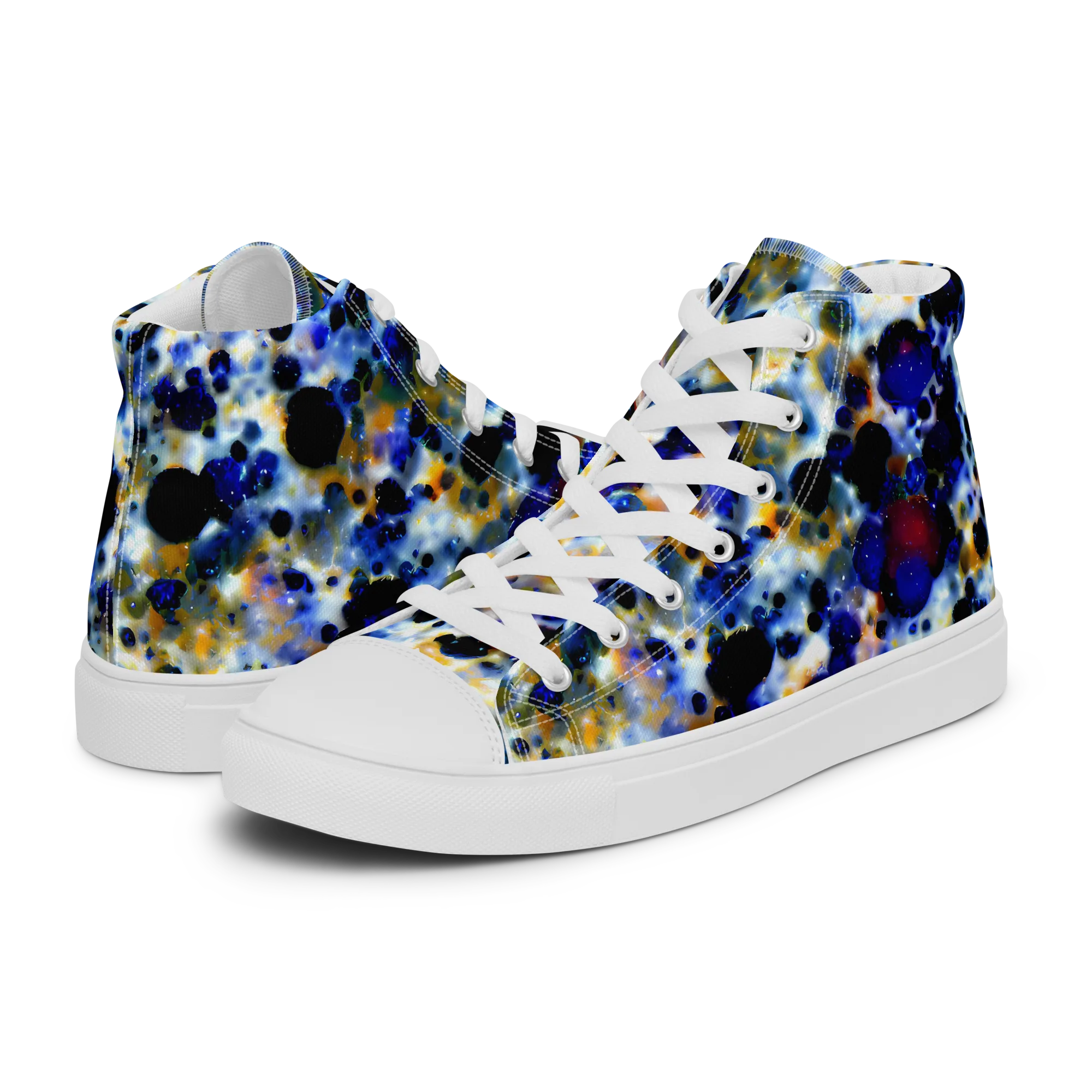 Tarbell Haze on Women's High Top Canvas Shoes — Left