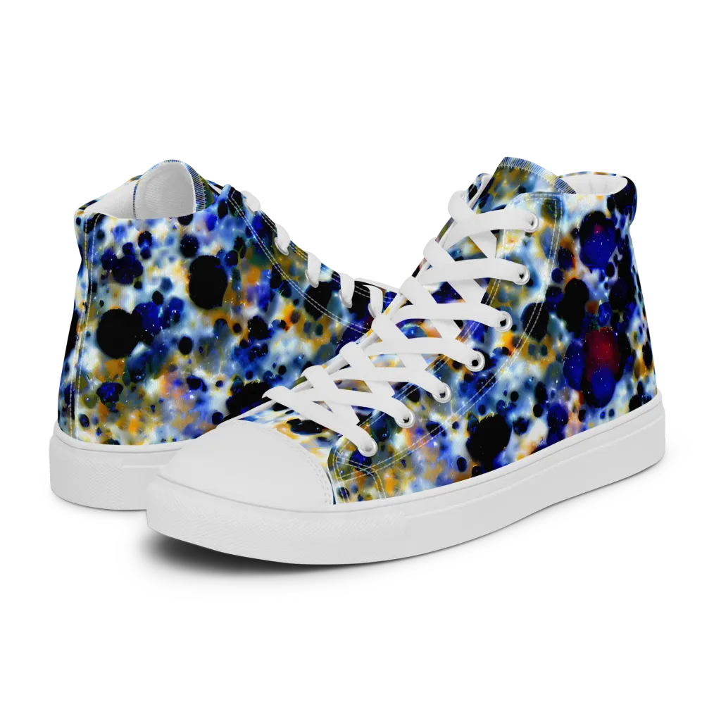 Tarbell Haze on Women's High Top Canvas Shoes — Left