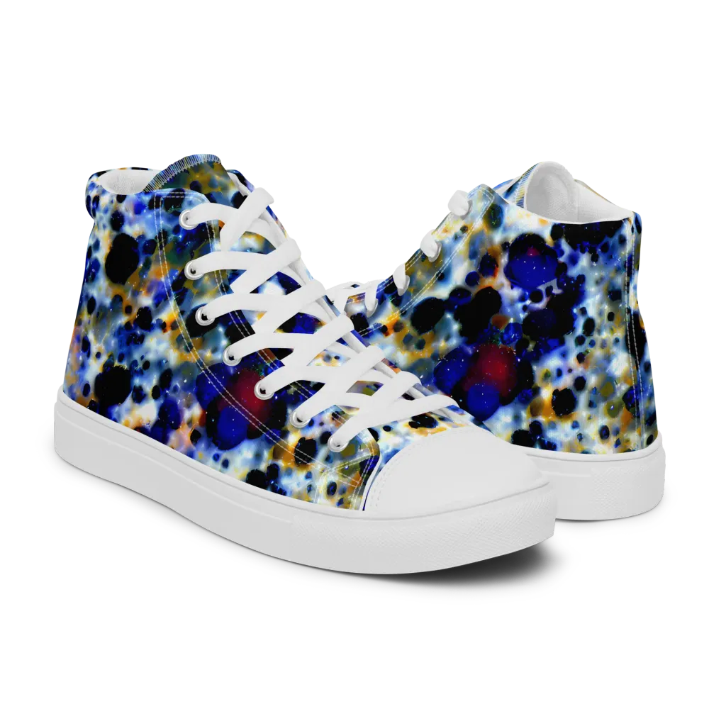 Tarbell Haze on Women's High Top Canvas Shoes — Right
