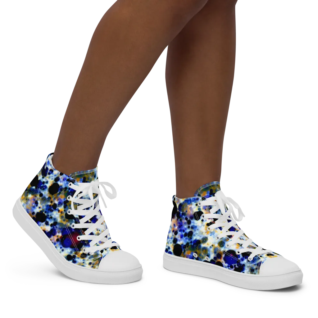 Tarbell Haze on Women's High Top Canvas Shoes — Right