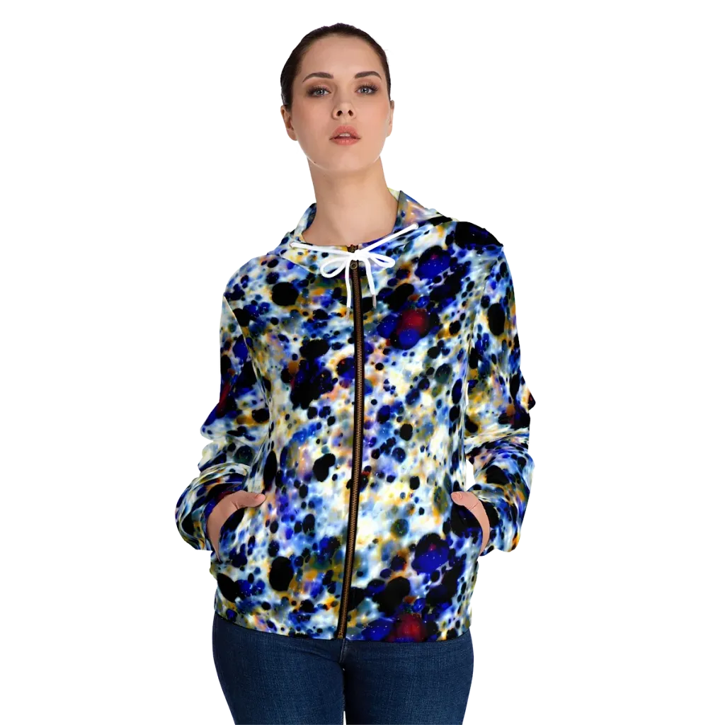 Tarbell Haze on Women's Full-Zip Hoodie — Front On Person