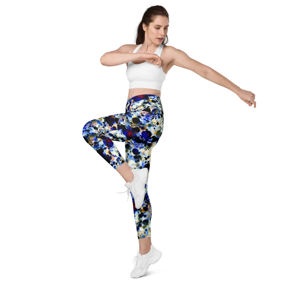 Tarbell Haze on Leggings with Pockets — Left Front