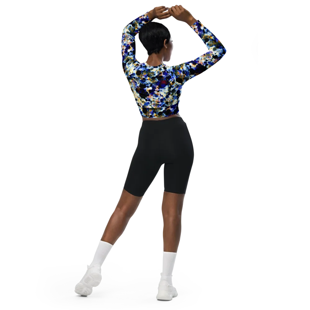 Tarbell Haze on Long Sleeve Crop Top — Back