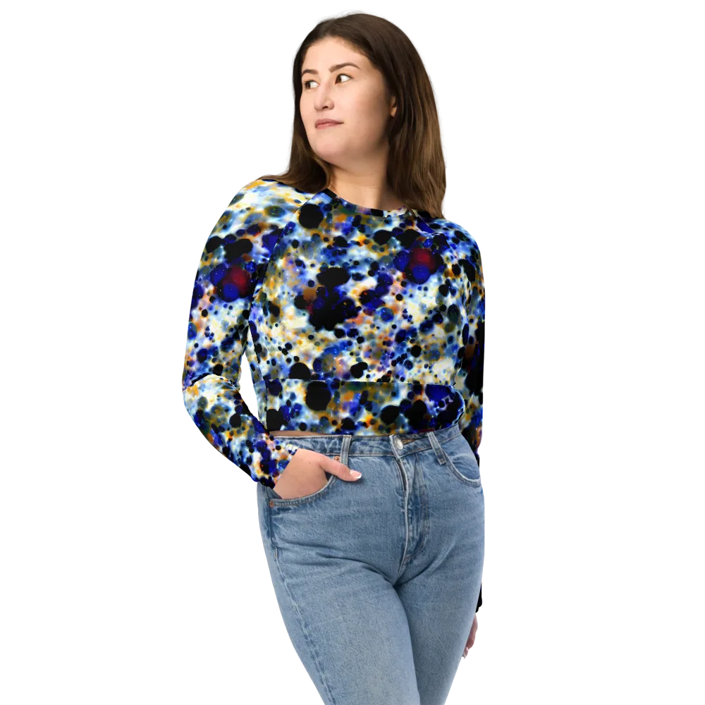 Tarbell Haze on Long Sleeve Crop Top — Front