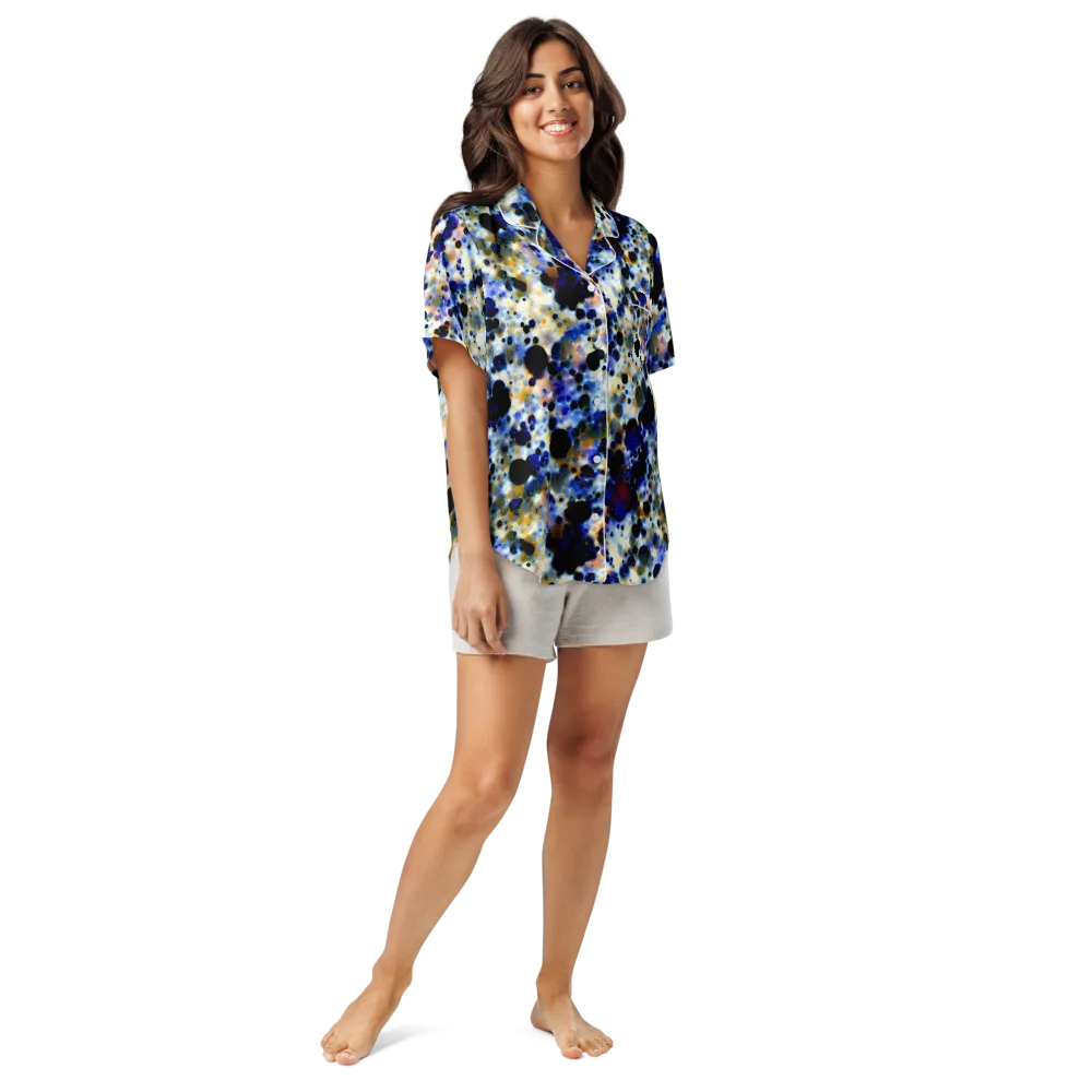 Tarbell Haze on Women's Short Sleeve Pajama Top — Front
