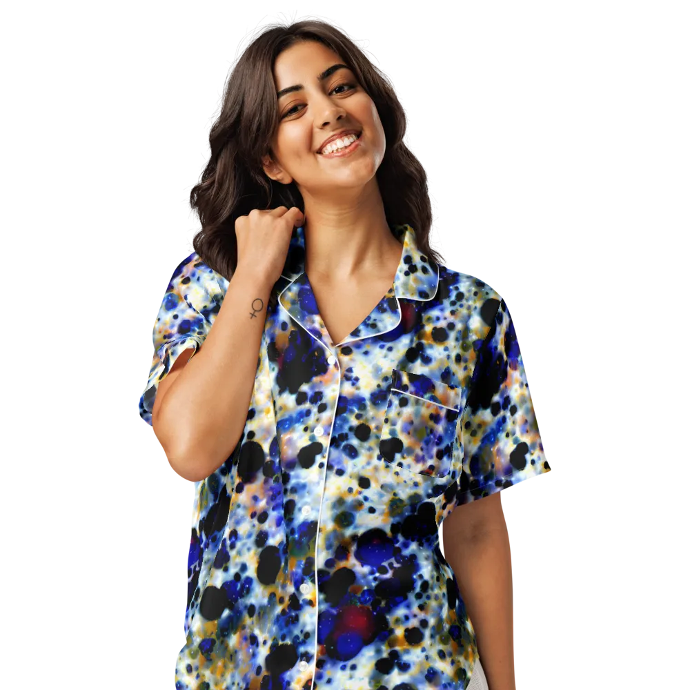 Tarbell Haze on Women's Short Sleeve Pajama Top — Front