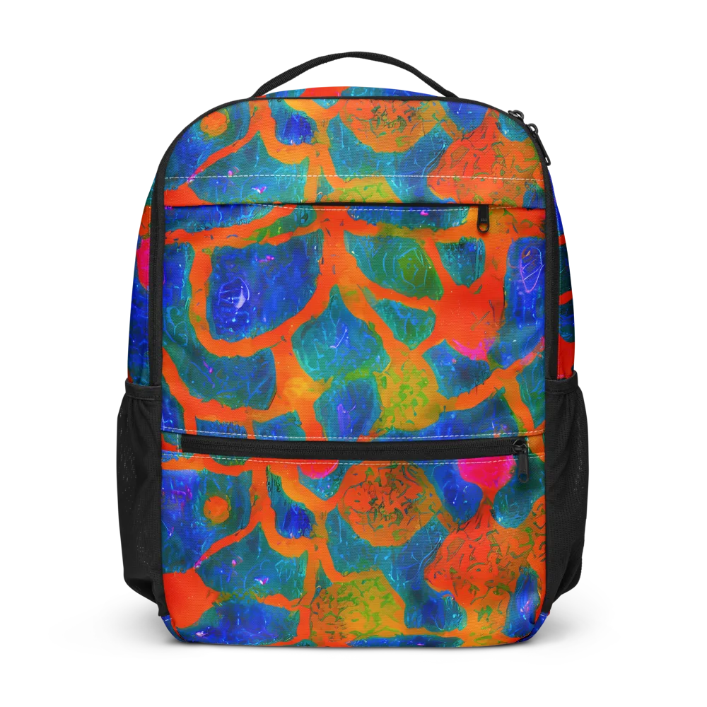 Vibrant Mosaic on Utility Backpack — Front