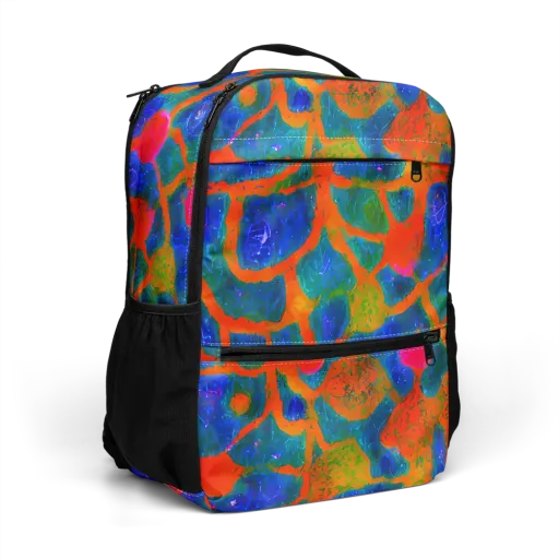Vibrant Mosaic on a Utility Backpack
