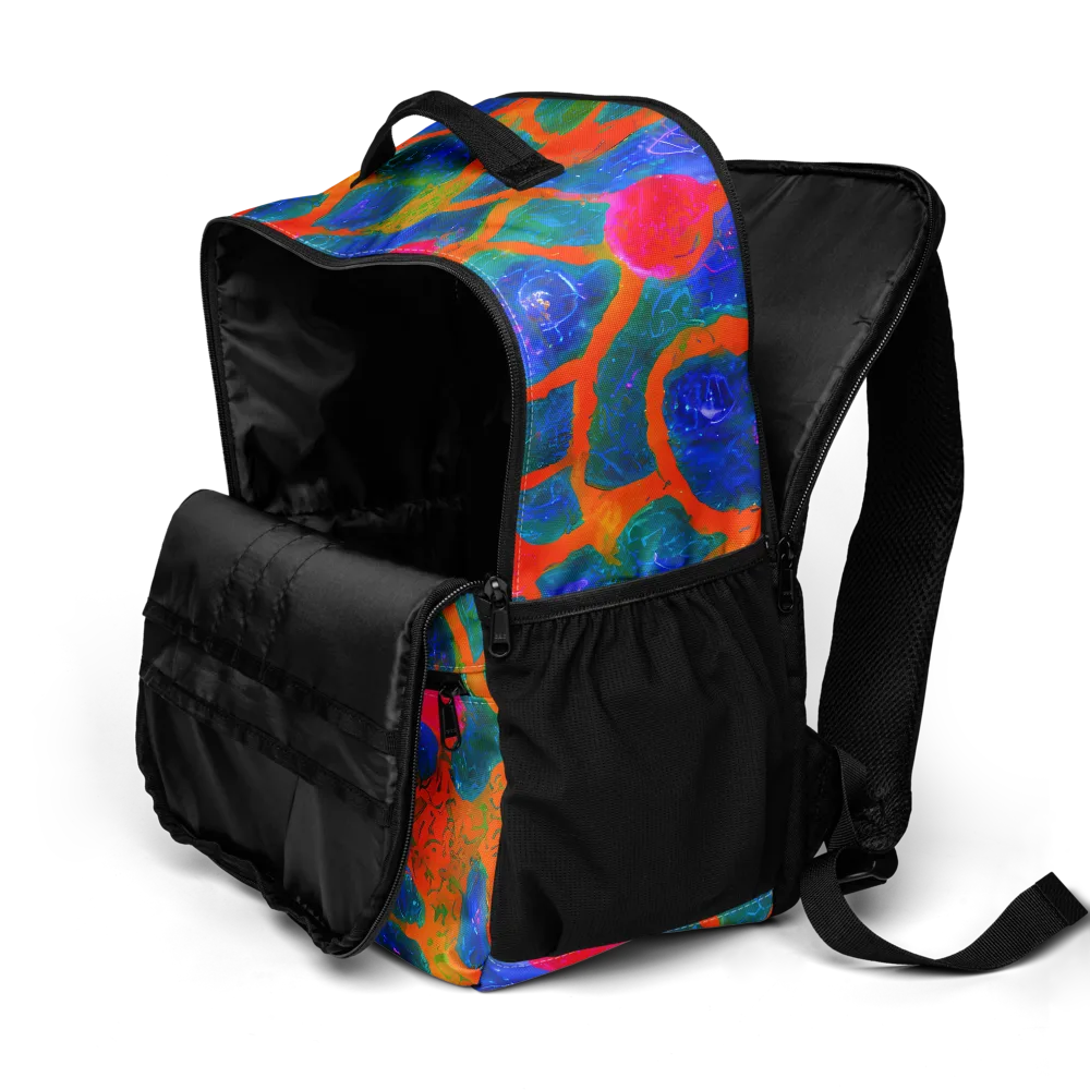 Vibrant Mosaic on Utility Backpack — Product details 2