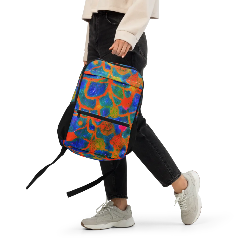 Vibrant Mosaic on Utility Backpack — Front