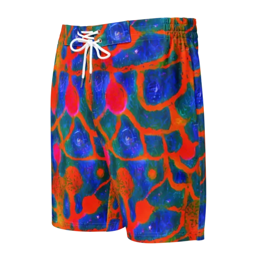 Vibrant Mosaic on a Men's Board Shorts