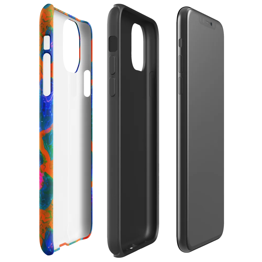 Vibrant Mosaic on Tough Case for iPhone® — Right