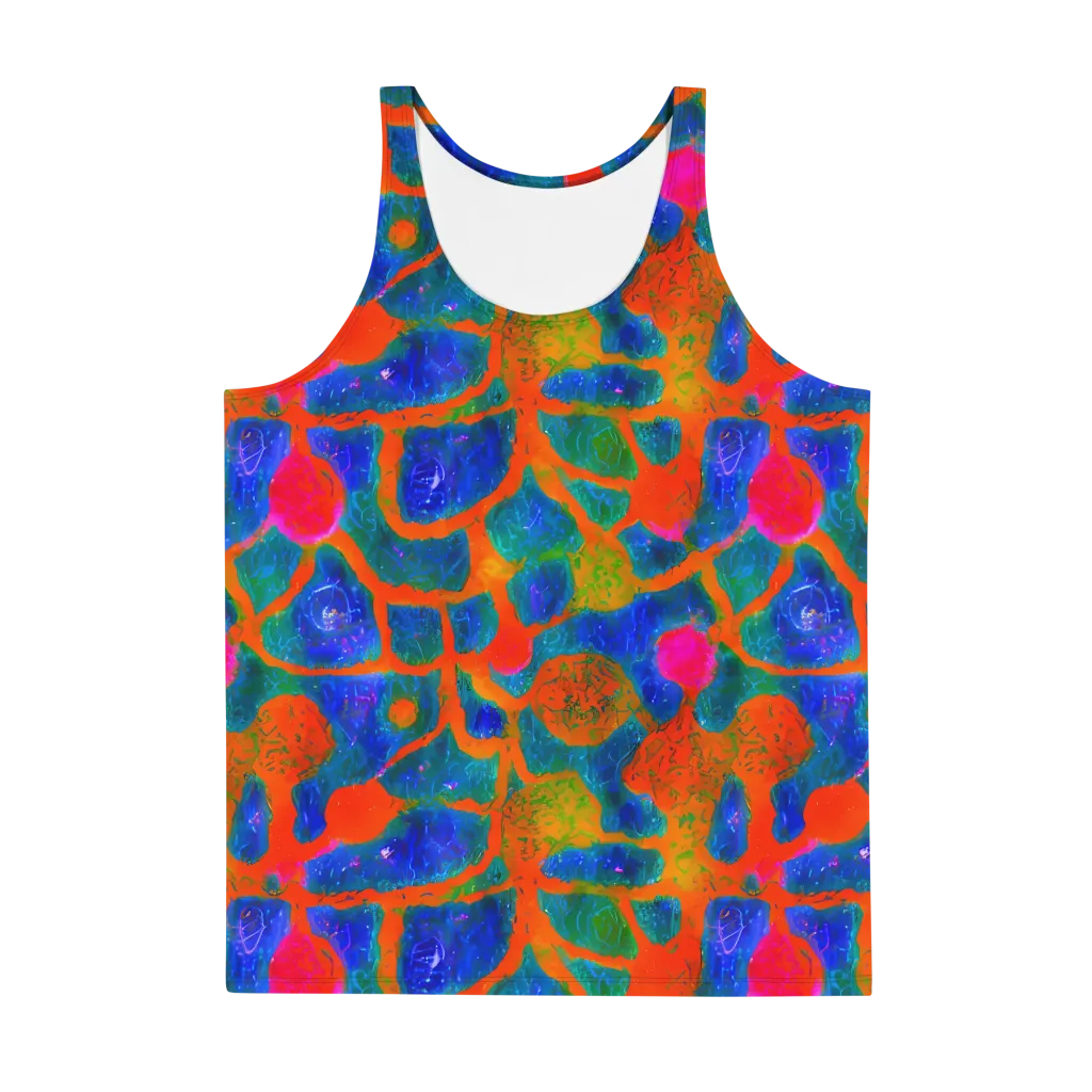 Vibrant Mosaic on Men's Tank Top — Front