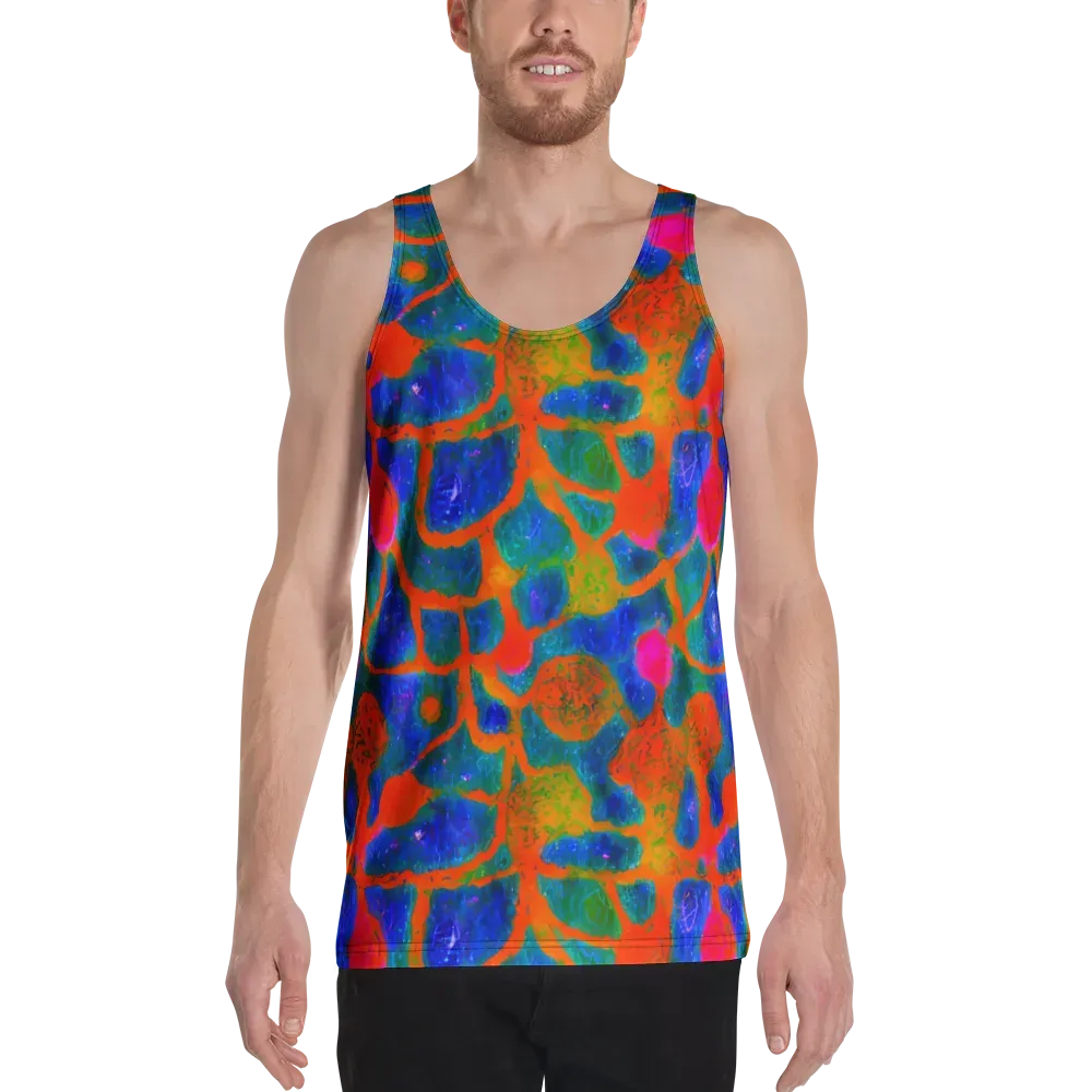 Vibrant Mosaic on Men's Tank Top — Front