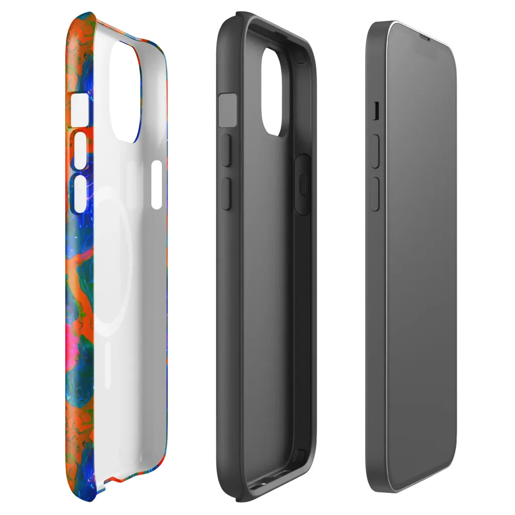 Vibrant Mosaic on MagSafe Tough Case for iPhone® — Front