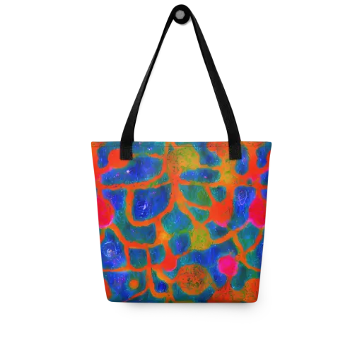 Vibrant Mosaic on a Tote Bag
