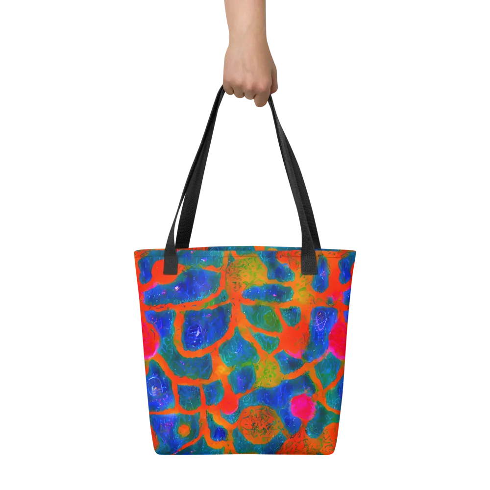 Vibrant Mosaic on Tote Bag — Front