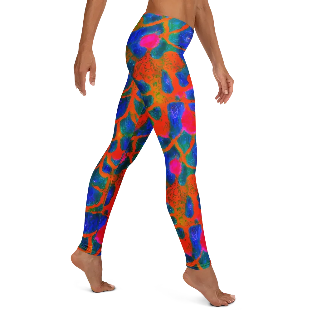 Vibrant Mosaic on Leggings — Right