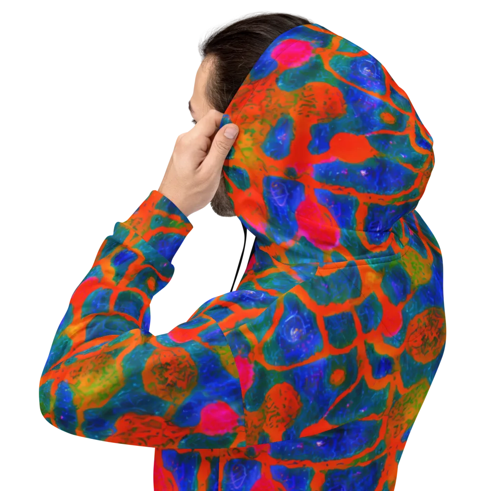Vibrant Mosaic on Hoodie — Back