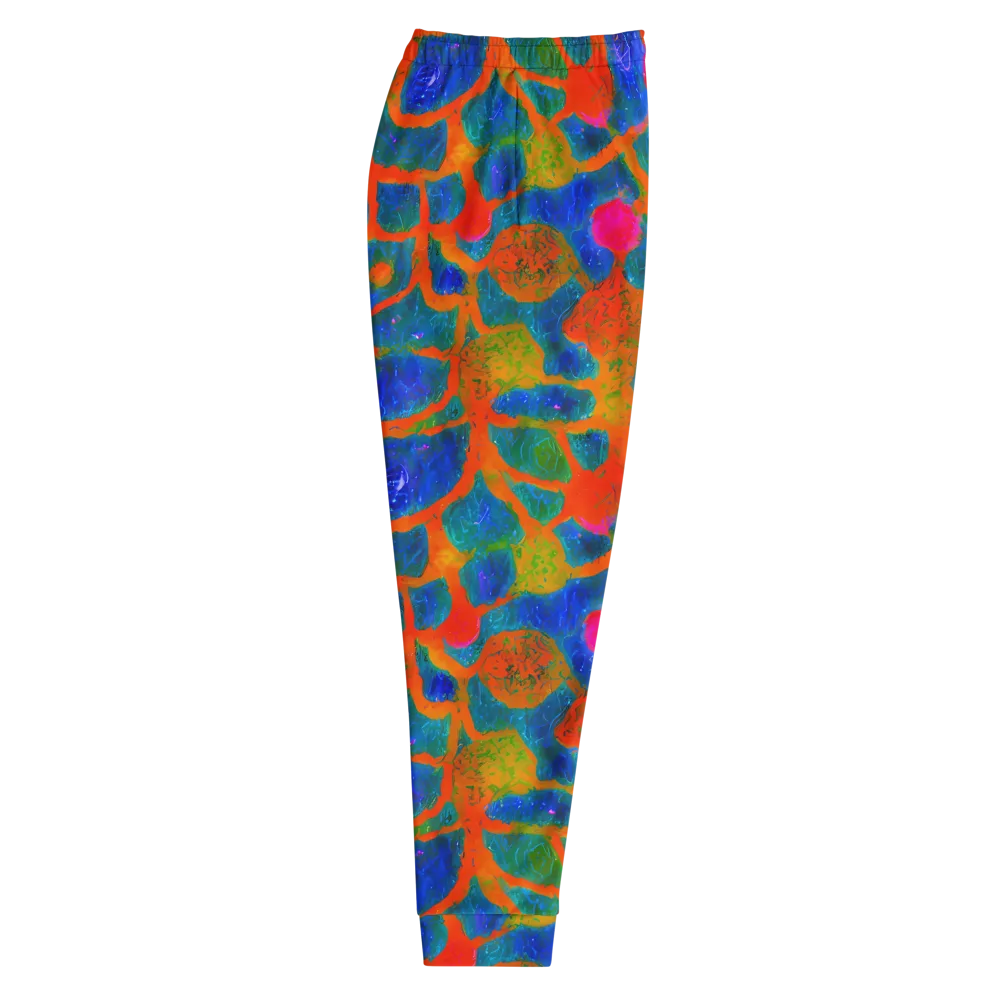Vibrant Mosaic on Men's Joggers — Right