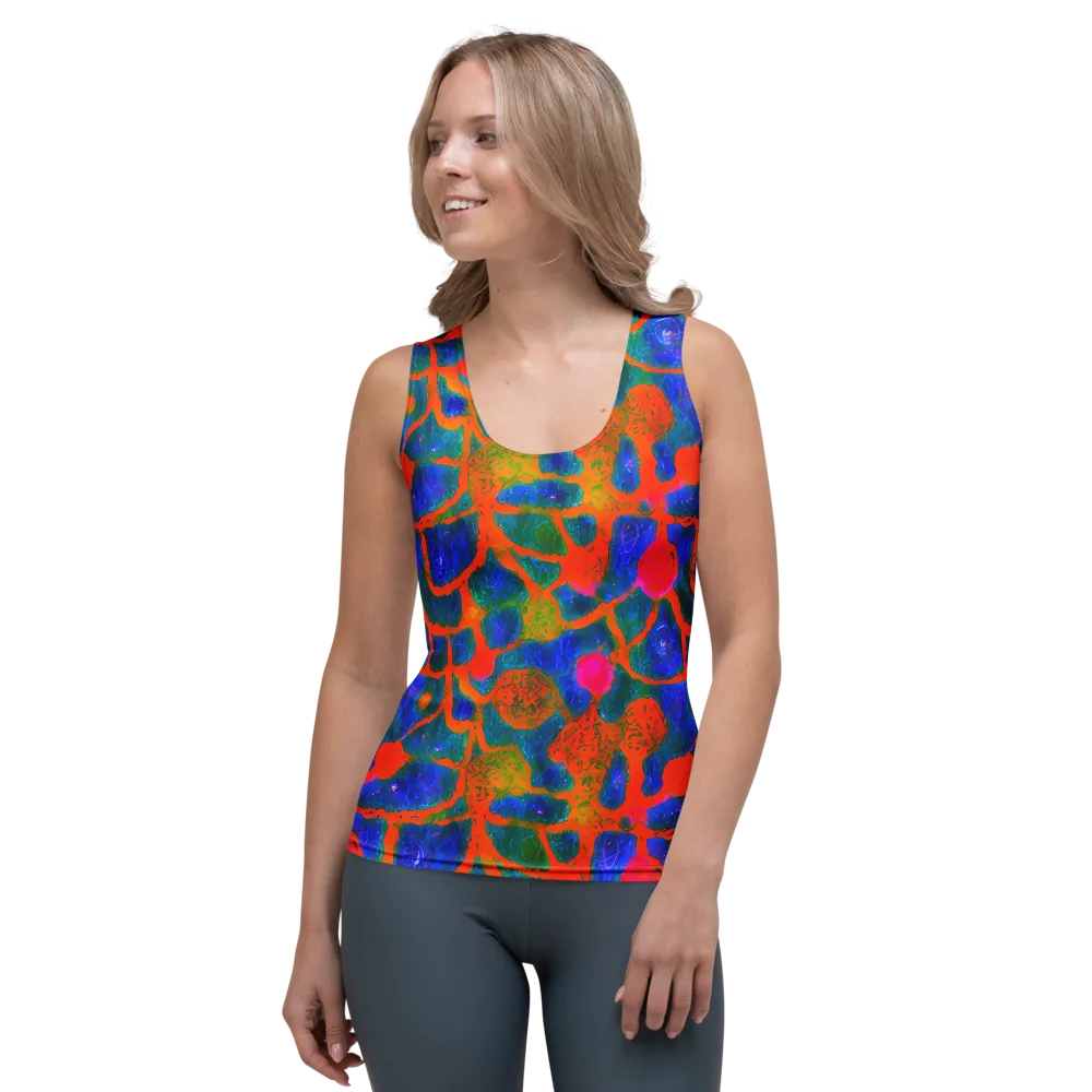 Vibrant Mosaic on Women's Tank Top — Front