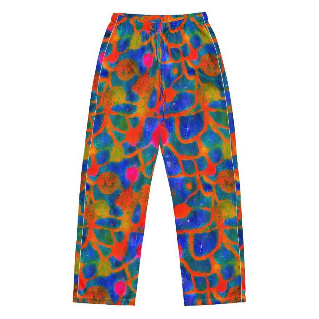 Vibrant Mosaic on Women's Pajama Pants — Front